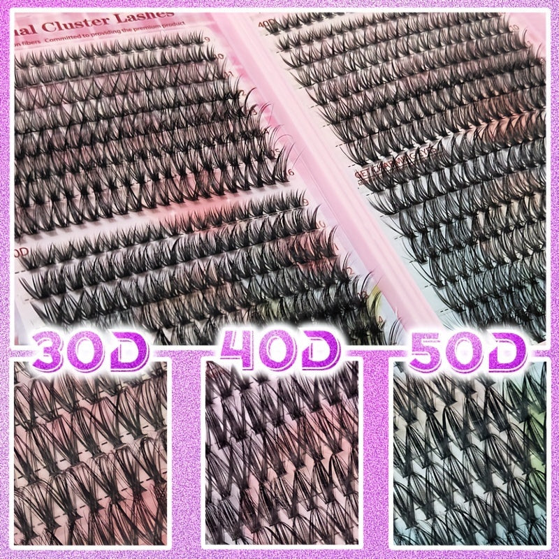 Complete Individual Clusters Lashes Kit – 640 Pieces, Easy Application