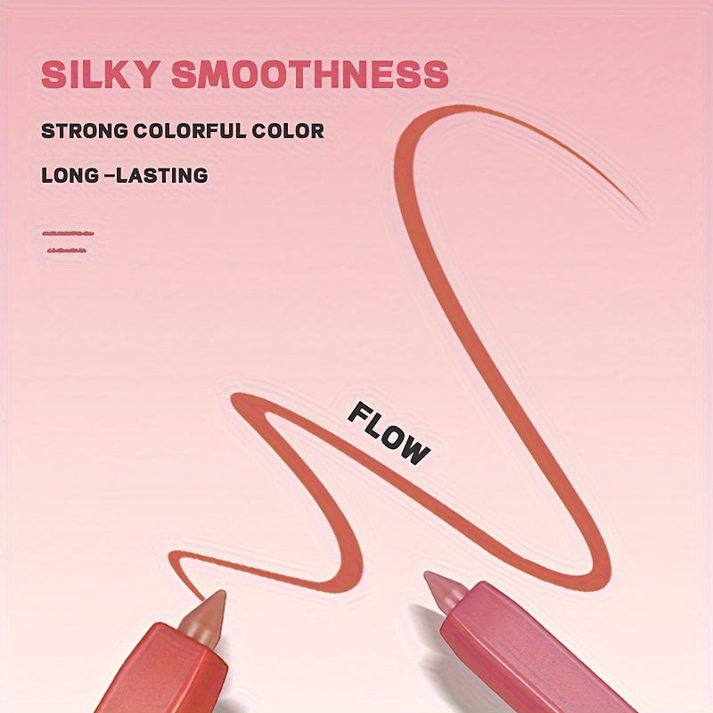 12-Color Waterproof Lip Liner Set – Long-Lasting & Smudge-Proof for Perfect Lips