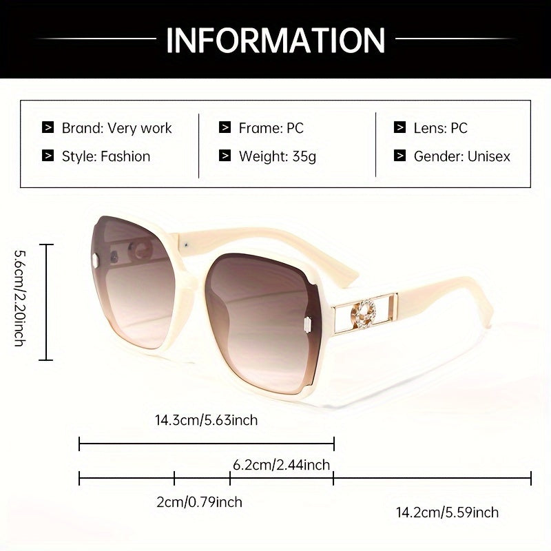 Verywork Women'S Classic Retro Rectangular Fashion Glasses