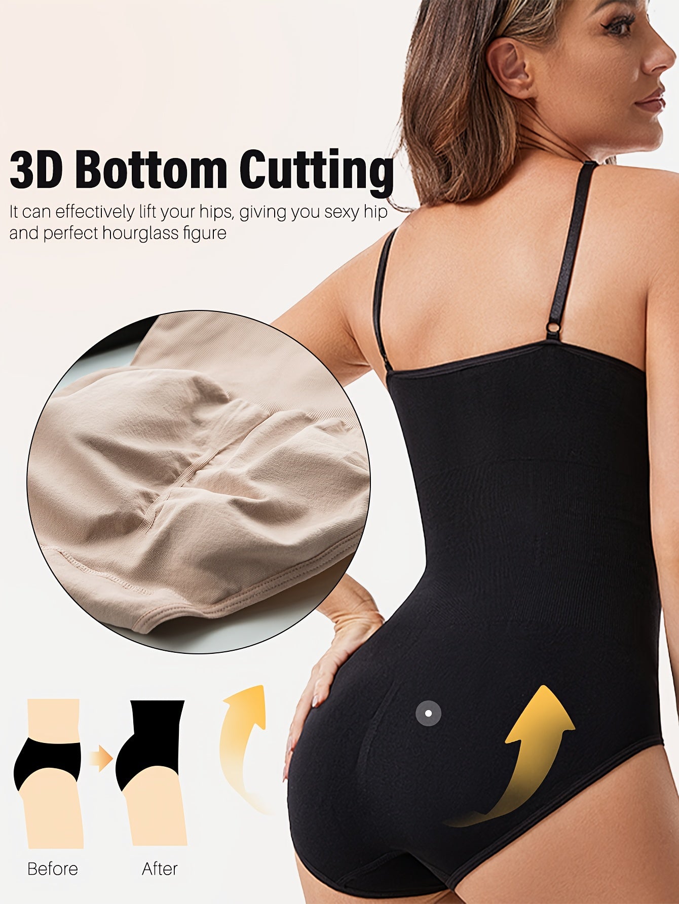 Seamless Shaping Bodysuit Set – 3-Pack Tummy Control & All-Day Comfort