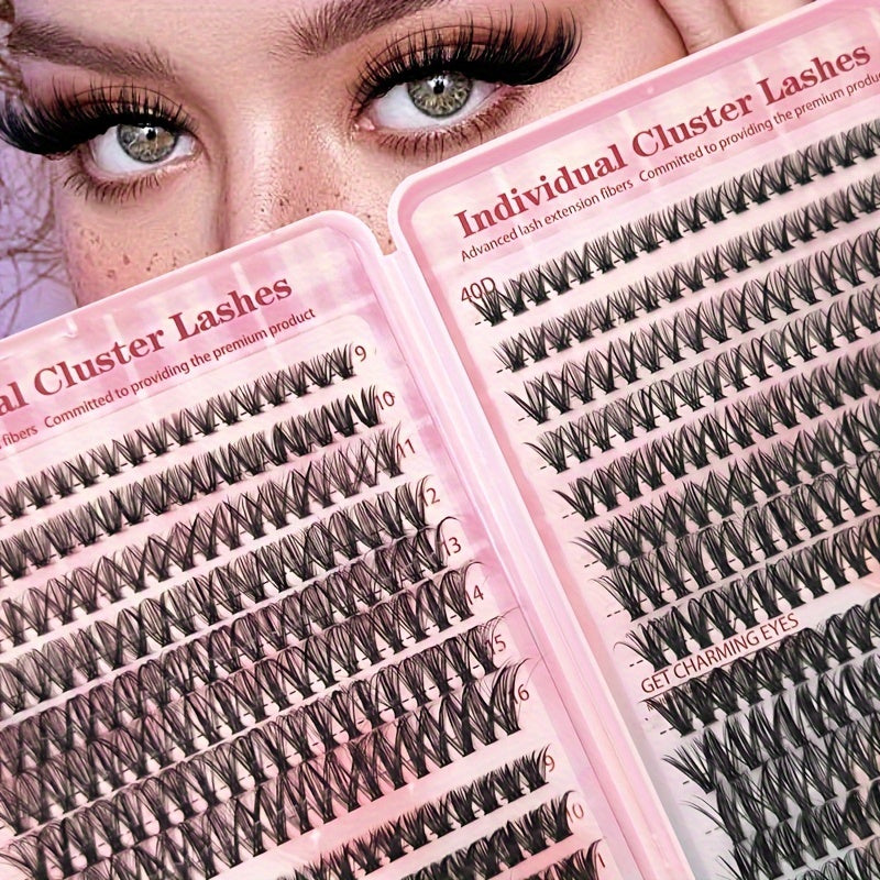 Complete Individual Clusters Lashes Kit – 640 Pieces, Easy Application