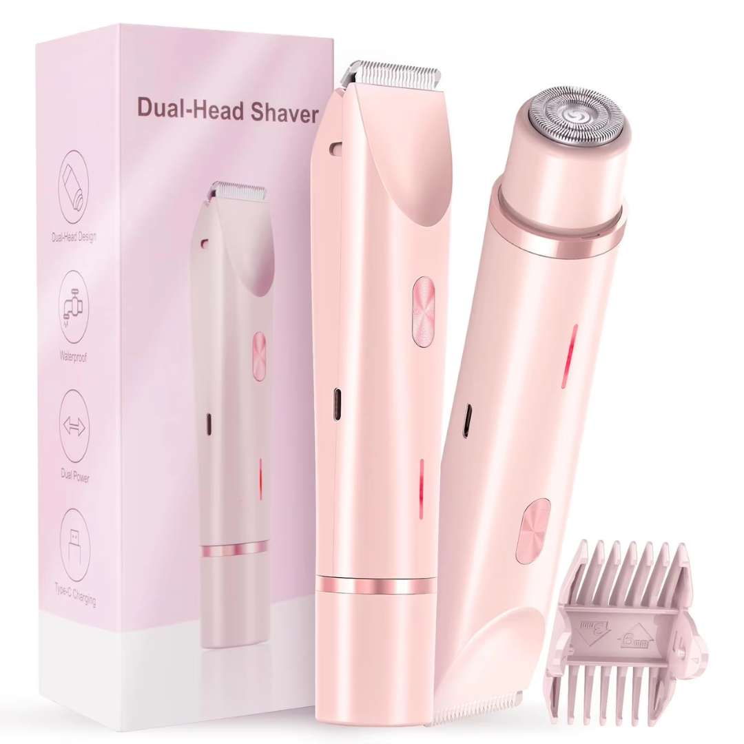 2-in-1 Waterproof Body and Facial Electric Epilator
