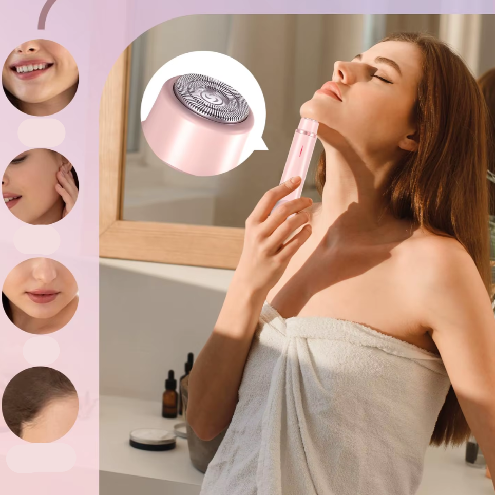 2-in-1 Waterproof Body and Facial Electric Epilator