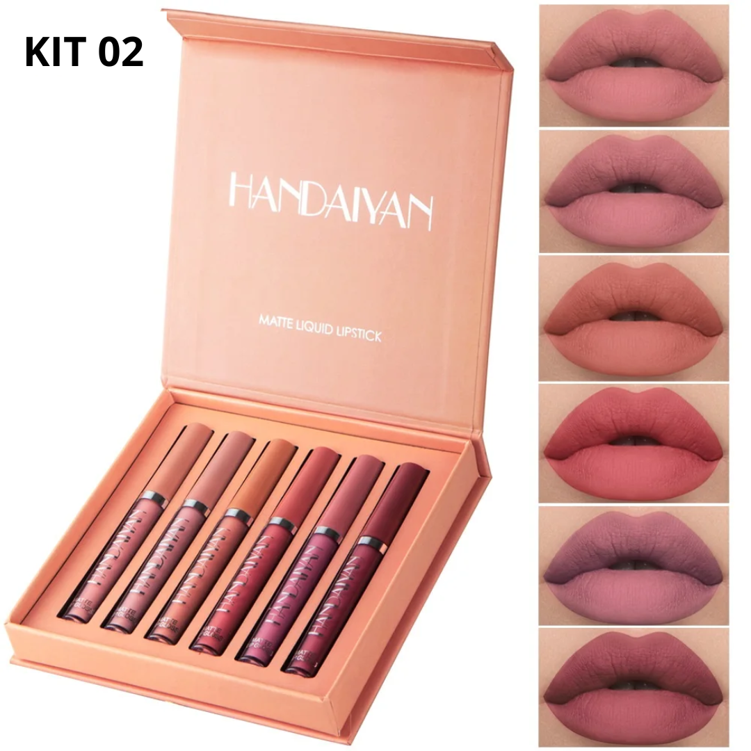 6-Piece Matte Liquid Lipstick Kit – Long-Lasting & Waterproof