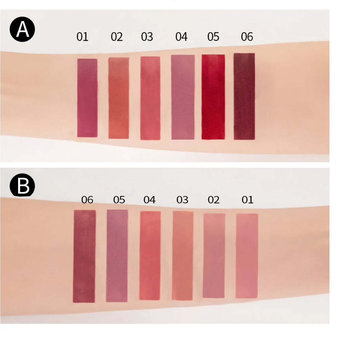 6-Piece Matte Liquid Lipstick Kit – Long-Lasting & Waterproof