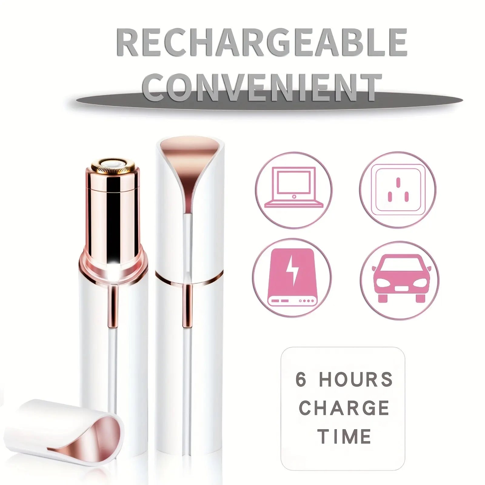 Facial and Body Hair Removal Pen with USB Cable