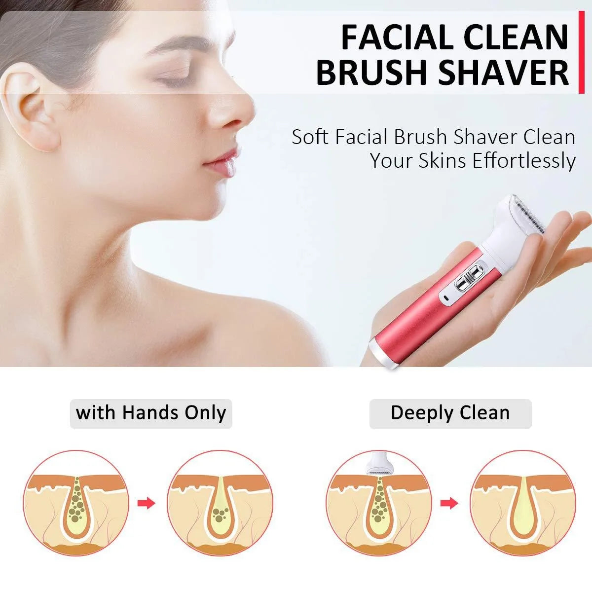 5-in-1 Waterproof Facial & Body Electric Epilator