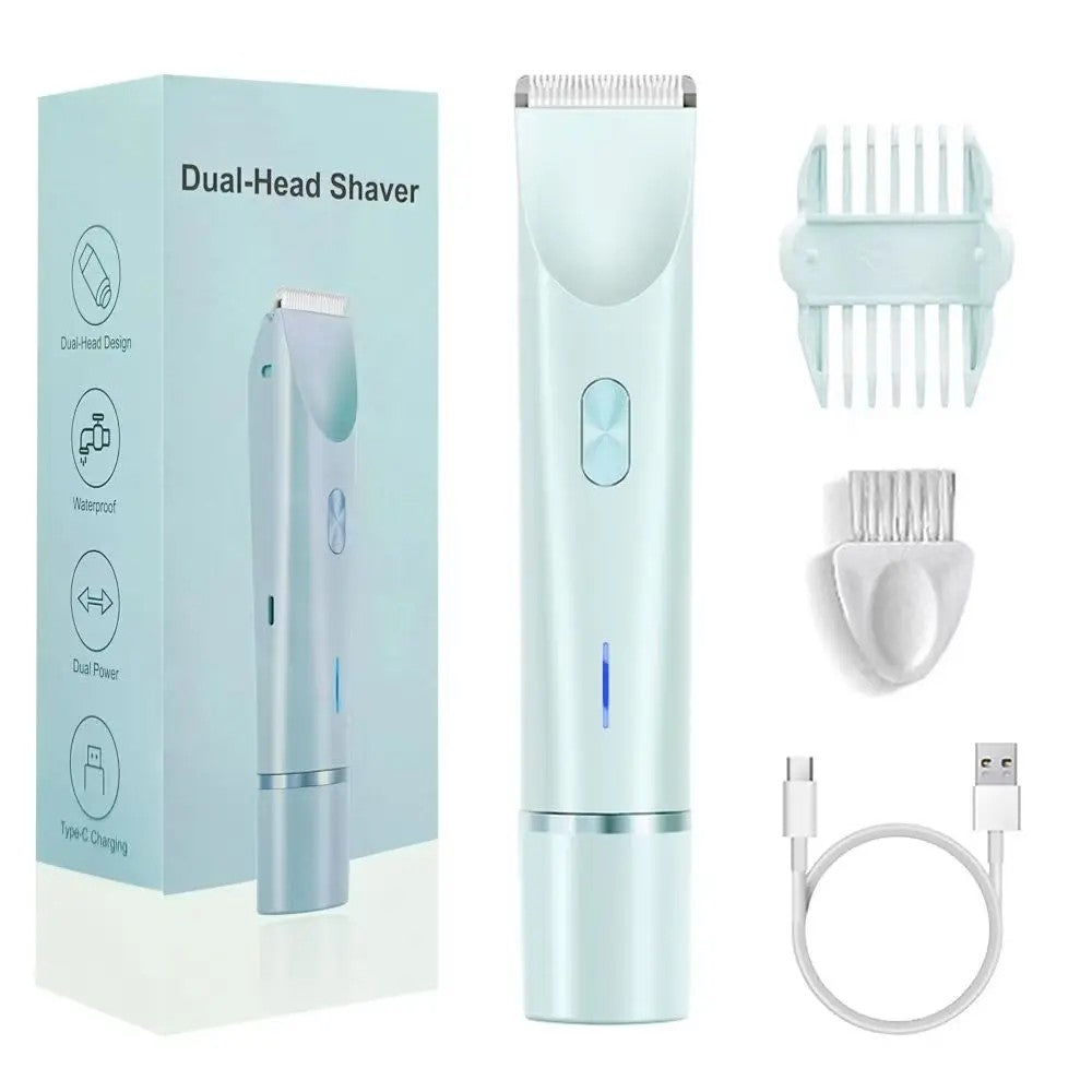 2-in-1 Waterproof Body and Facial Electric Epilator