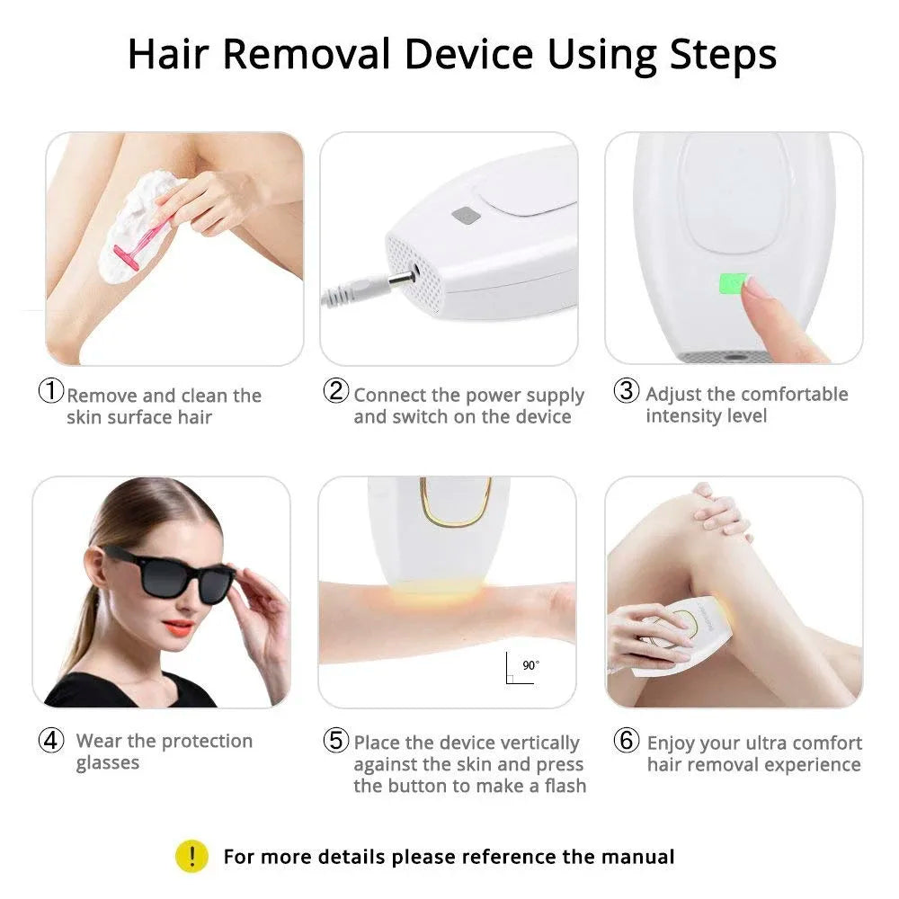Painless Laser Hair Removal with Protective Glasses