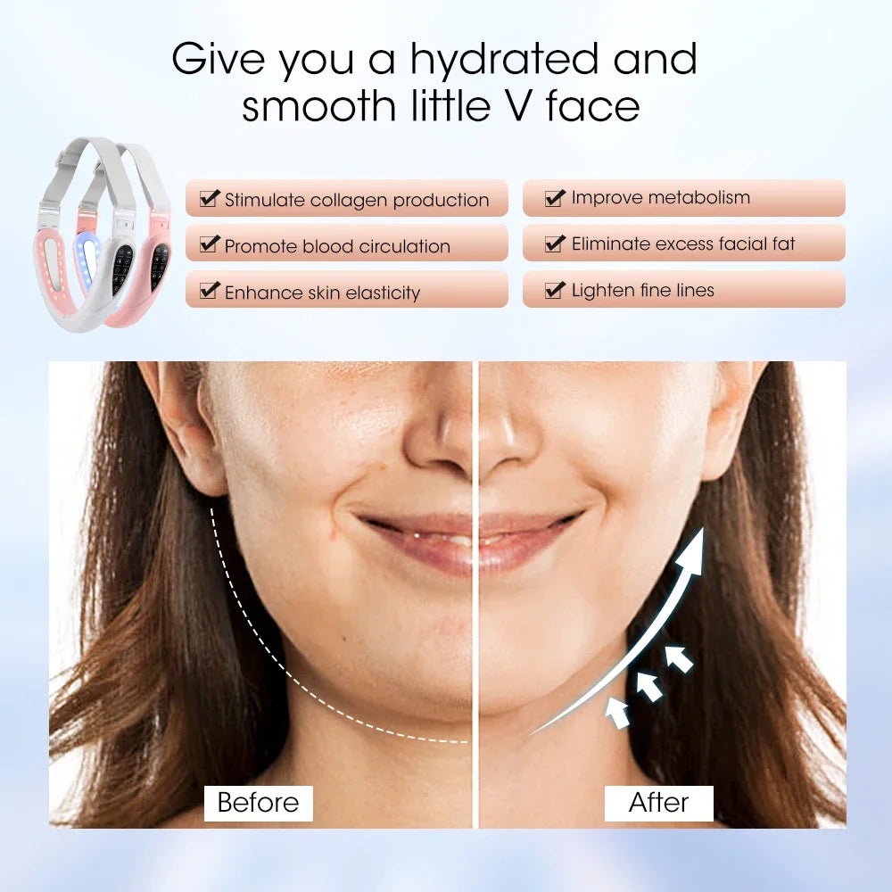 Rechargeable V-Face Massager – Lift, Tone & Define Your Jawline