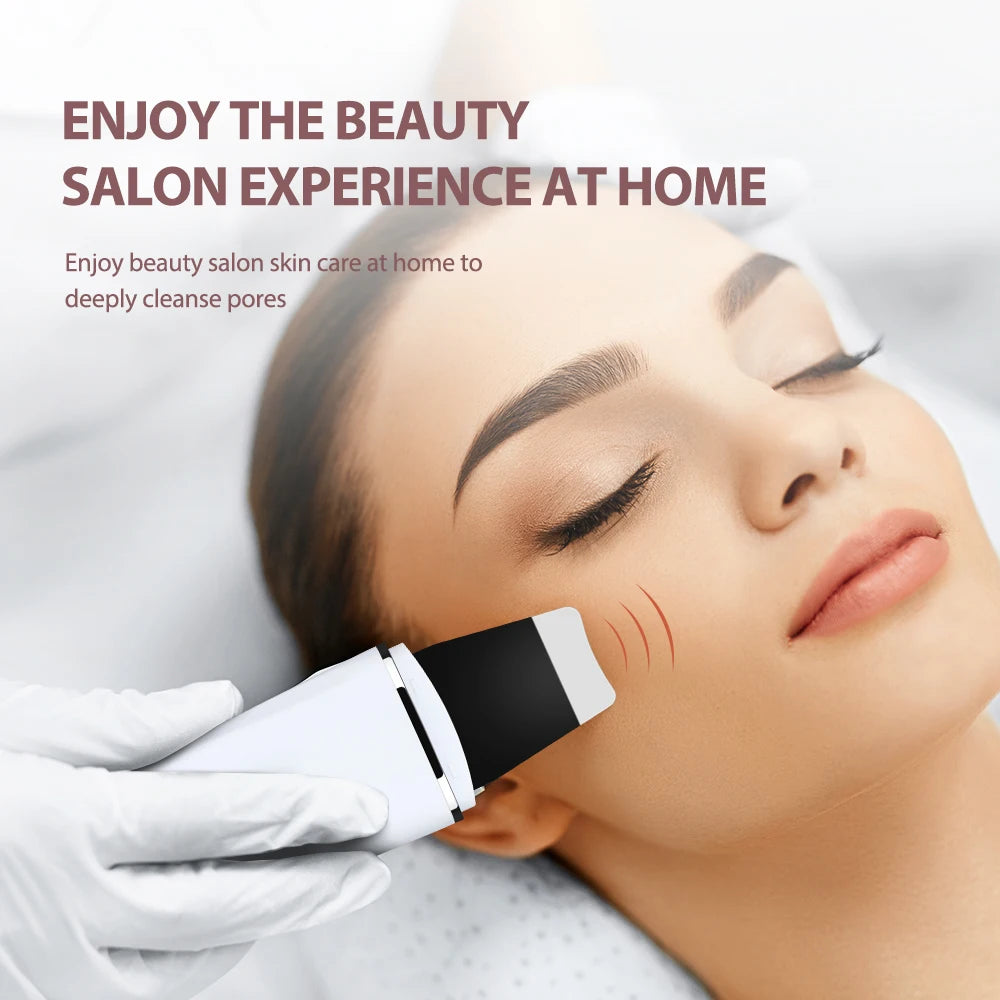 Skin Scrubber Esfoliante Ultrassônico Facial Limpador de Poros e Acne