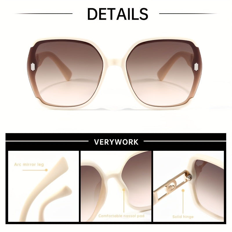 Verywork Women'S Classic Retro Rectangular Fashion Glasses