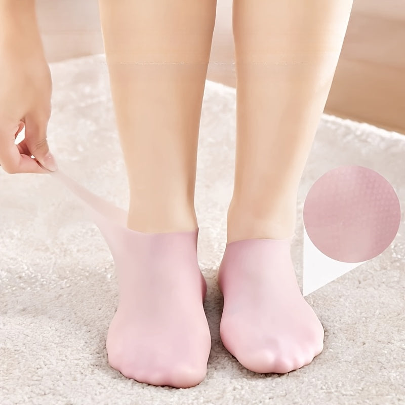 Hydrating Silicone Foot Socks – Soft Moisturizing Covers for Smooth & Healthy Feet (3 Colors)
