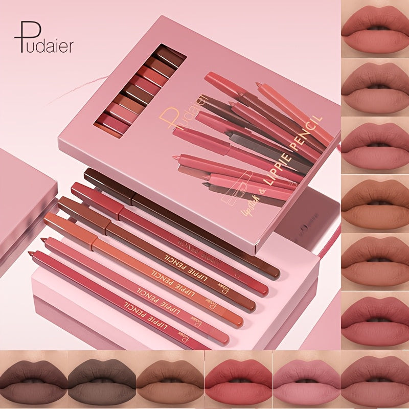 12-Color Waterproof Lip Liner Set – Long-Lasting & Smudge-Proof for Perfect Lips