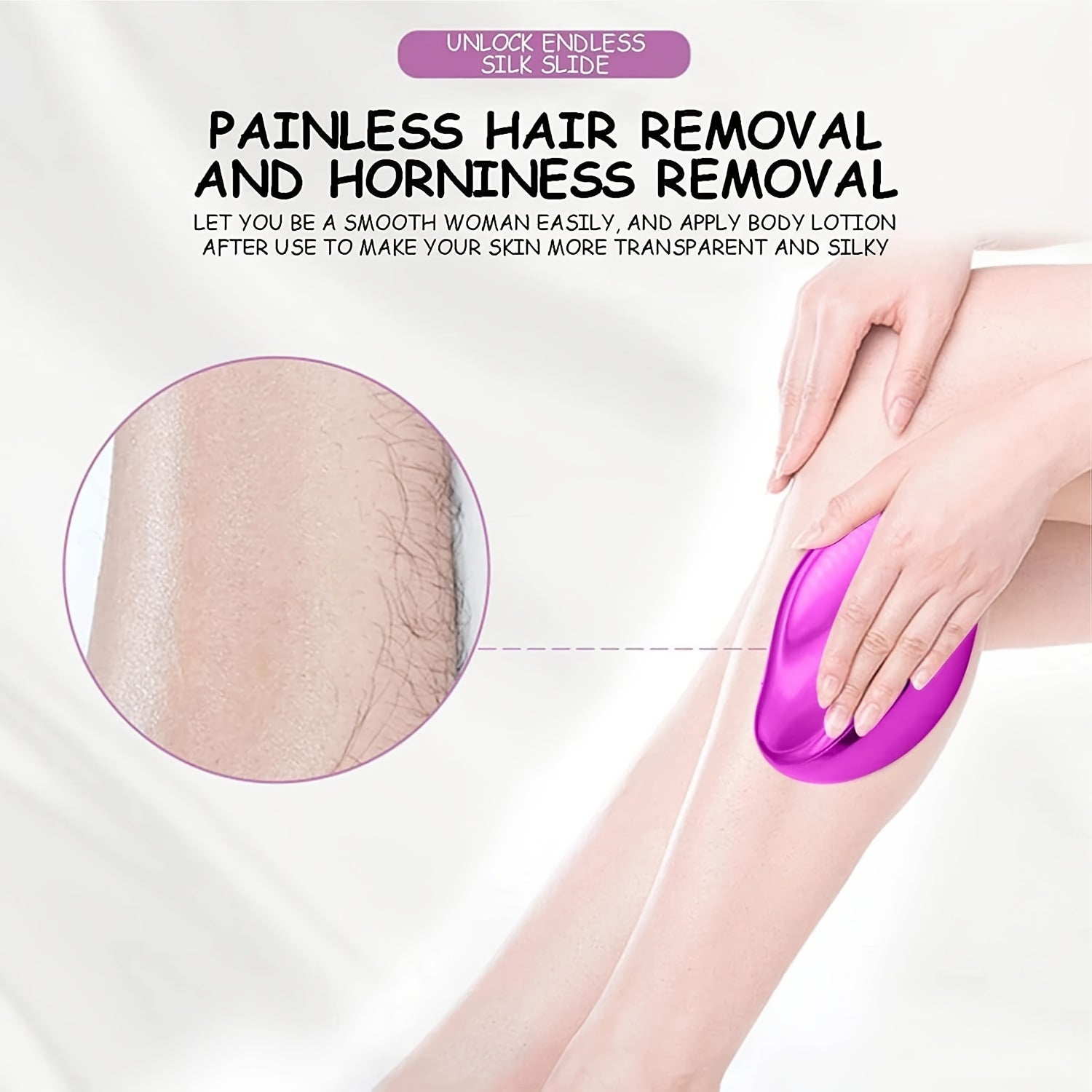 Crystal Hair Removal Pad – Painless, Reusable & Easy Exfoliation