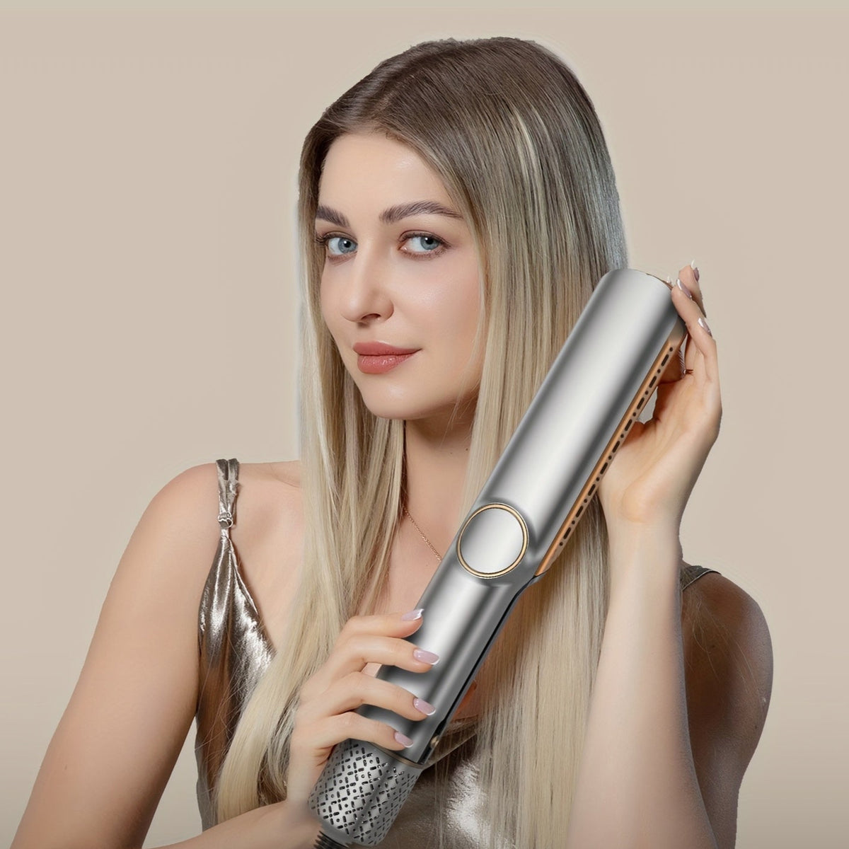AirLiss Styler – 2-in-1 Professional Hair Dryer & Straightener with Fast Heat-Up