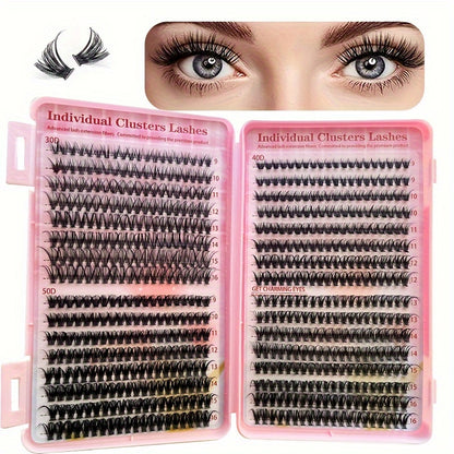 Professional Eyelash Extension Kit – 640 Pieces + Waterproof Glue