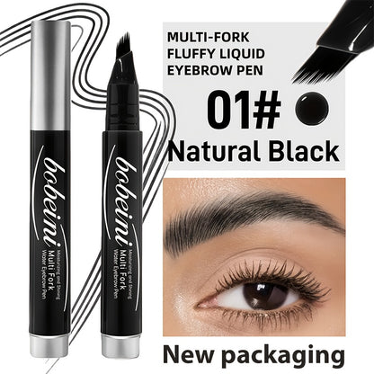 Dual-Effect Quick-Result Waterproof Eyebrow Pencil: Multi-branch Brush Head Design for Defining Each Eyebrow Hair with a Single Stroke + Precise Hairline Filling. Waterproof, Long-lasting Color That Resists Smudging. Three-dimensional Hair-like Flow
