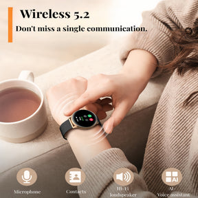 Little Meatball Women’s Smartwatch – Minimalist Style with Cycle Tracking and IP67 Water Resistance
