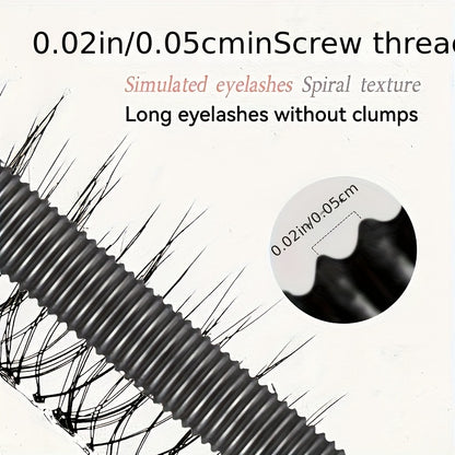 1pc HUASURV Steel Tube Mascara - Waterproof & Sweat-Proof Formula for Volumizing, Lengthening & Curling Lashes, Precision Steel Tube Design for Natural-Looking Full Coverage, Perfect for Parties, Music Festivals & Mother’s Day Gifts (Black), Party Makeup,