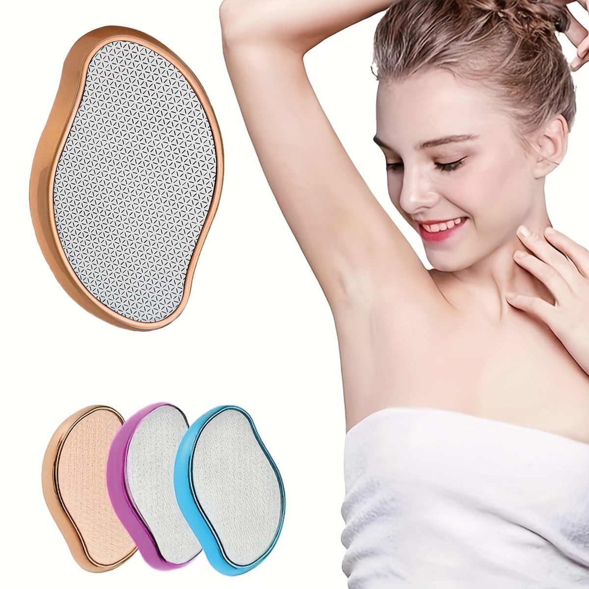 Crystal Hair Removal Pad – Painless, Reusable & Easy Exfoliation