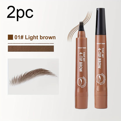2pc Long-lasting, Smudge-proof, 24-hour Refined Look. Effortlessly Create Natural Mist-like Brows. Portable Design for Touch-ups Anytime, Anywhere. Excellent Value. A Refined Makeup Look Starts with Your Brows. Waterproof
