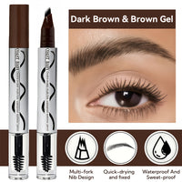 Dark Brown & Brown Gel