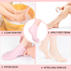 Hydrating Silicone Foot Socks – Soft Moisturizing Covers for Smooth & Healthy Feet (3 Colors)