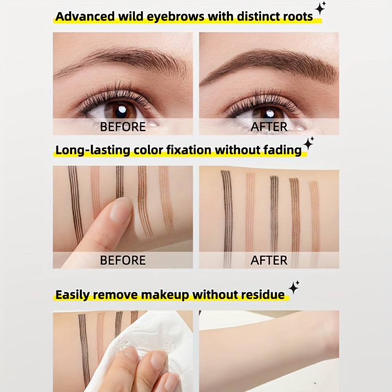 2pc Long-lasting, Smudge-proof, 24-hour Refined Look. Effortlessly Create Natural Mist-like Brows. Portable Design for Touch-ups Anytime, Anywhere. Excellent Value. A Refined Makeup Look Starts with Your Brows. Waterproof