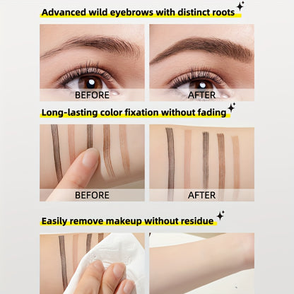2pc Long-lasting, Smudge-proof, 24-hour Refined Look. Effortlessly Create Natural Mist-like Brows. Portable Design for Touch-ups Anytime, Anywhere. Excellent Value. A Refined Makeup Look Starts with Your Brows. Waterproof