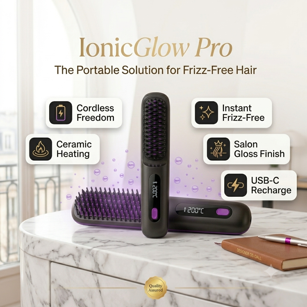 IonicGlow Pro - The Portable Solution for Frizz-Free Hair