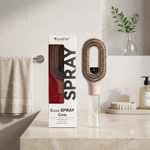AquaBrush Mist Comb - Instant Hydration & Frizz Control