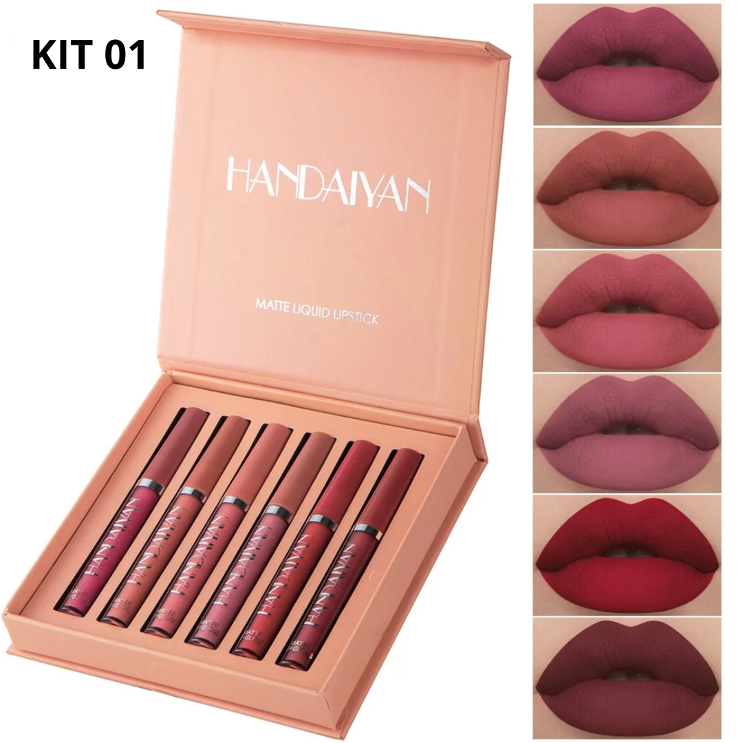 6-Piece Matte Liquid Lipstick Kit – Long-Lasting & Waterproof