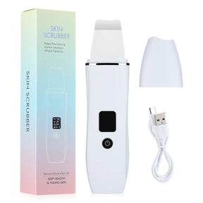 Skin Scrubber Esfoliante Ultrassônico Facial Limpador de Poros e Acne