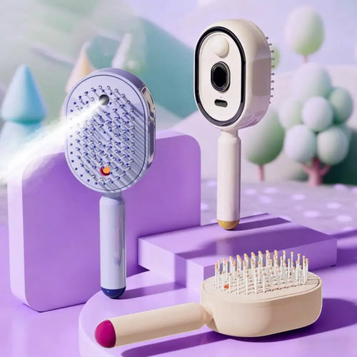 Mistique Hair Brush - 2-in-1 Anti-Frizz Spray