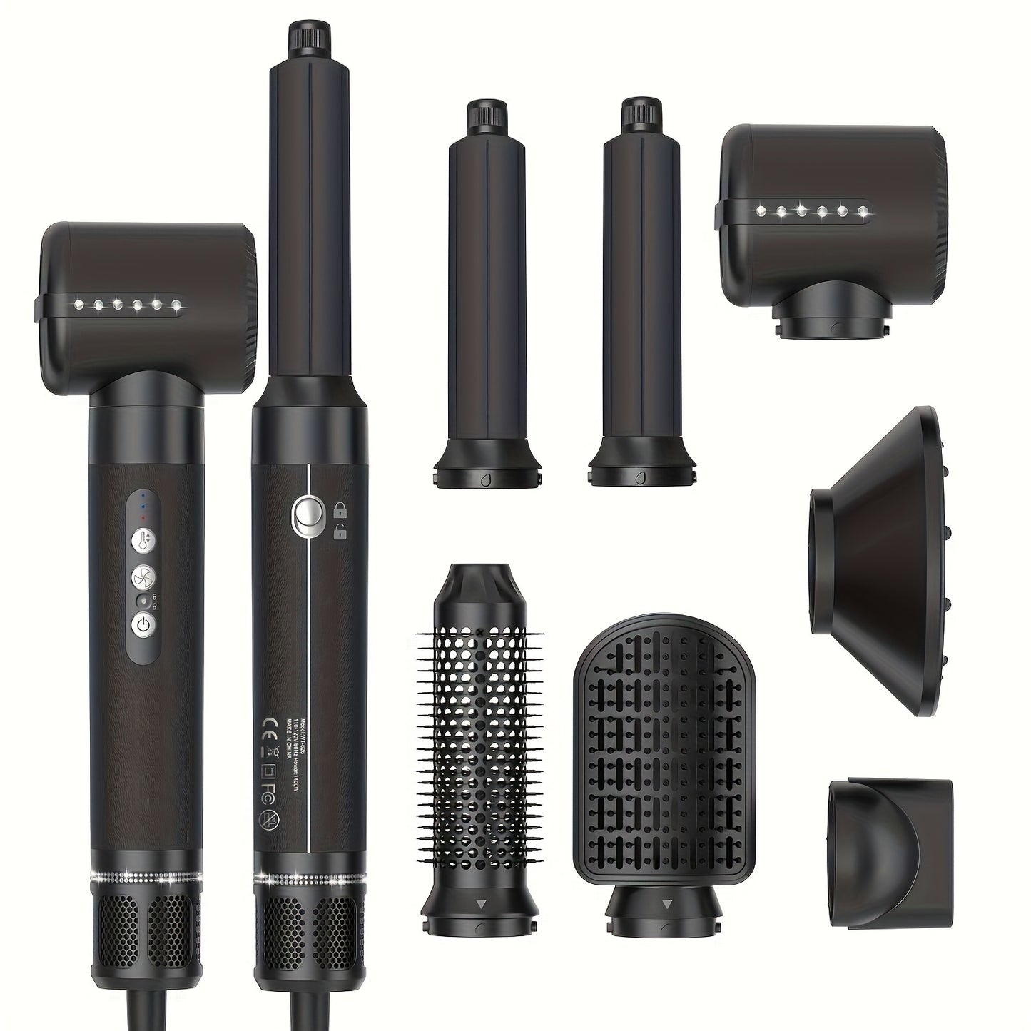 7-in-1 Hair Styling Brush – Dry, Curl, Straighten & Add Volume